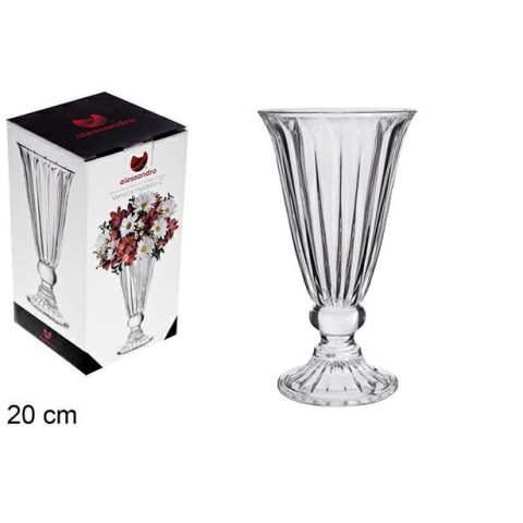 VASO IN VETRO VENEZA MODELLO C 20 CM